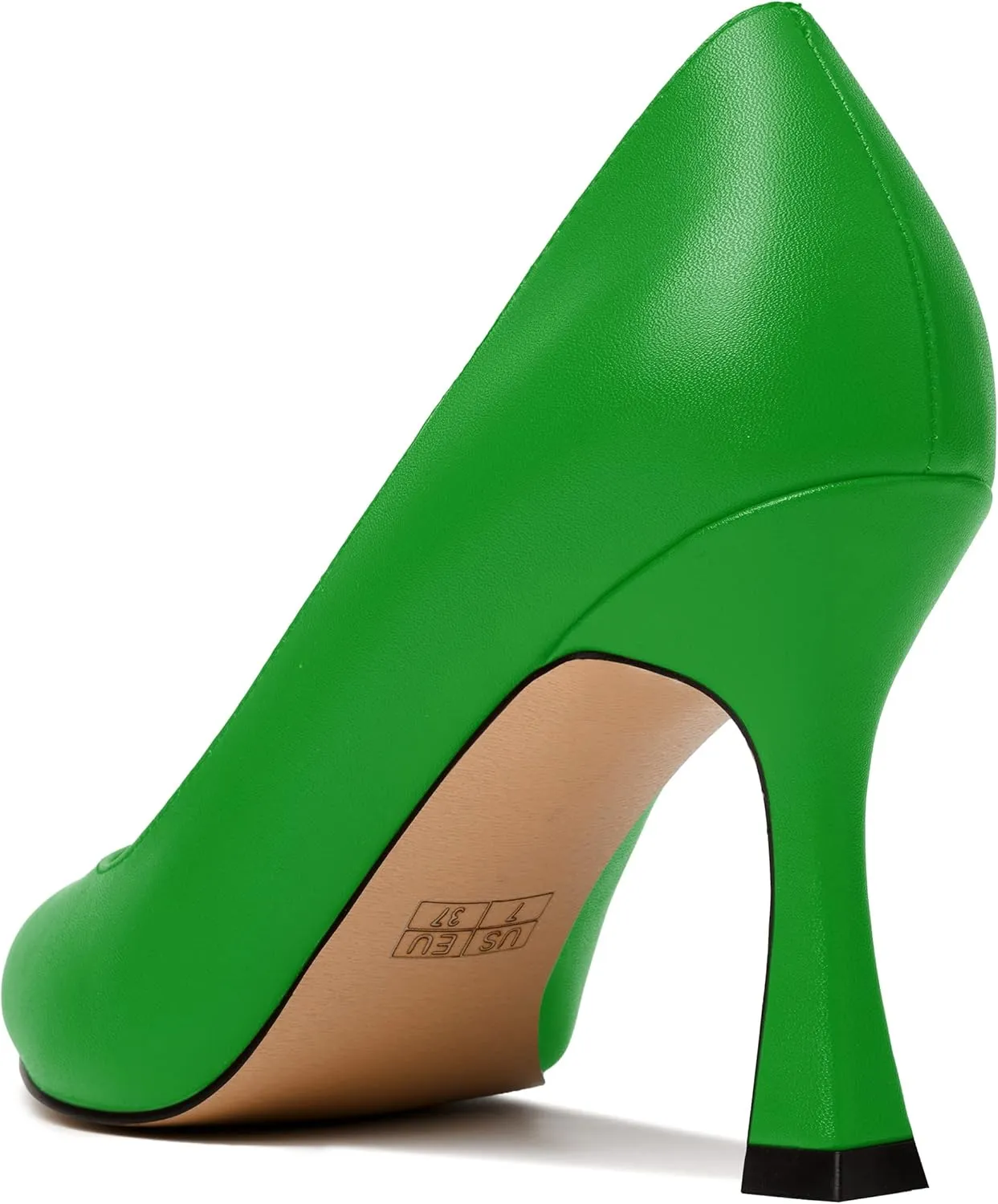 MODENCOCO Womens Slip On Elegant Matte Pointed Toe Sexy Party Stiletto High Heel Pumps Dress Shoes 3.5 Inch