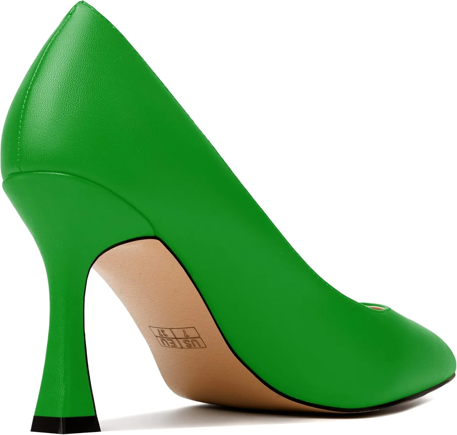 MODENCOCO Womens Slip On Elegant Matte Pointed Toe Sexy Party Stiletto High Heel Pumps Dress Shoes 3.5 Inch
