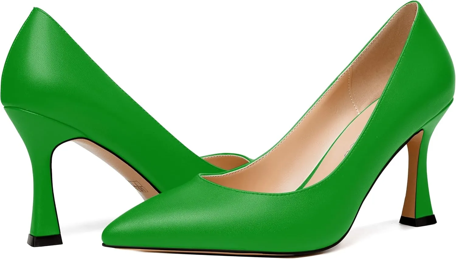 MODENCOCO Womens Slip On Elegant Matte Pointed Toe Sexy Party Stiletto High Heel Pumps Dress Shoes 3.5 Inch