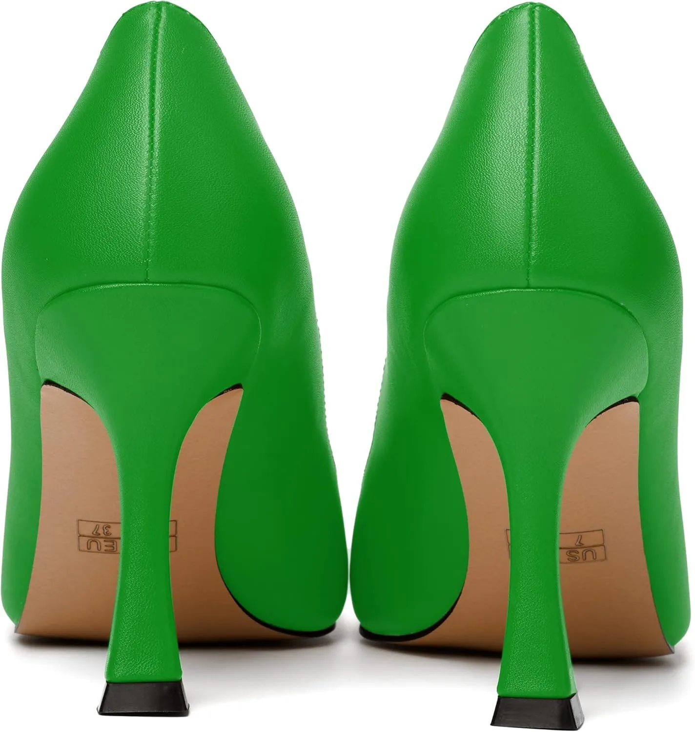 MODENCOCO Womens Slip On Elegant Matte Pointed Toe Sexy Party Stiletto High Heel Pumps Dress Shoes 3.5 Inch