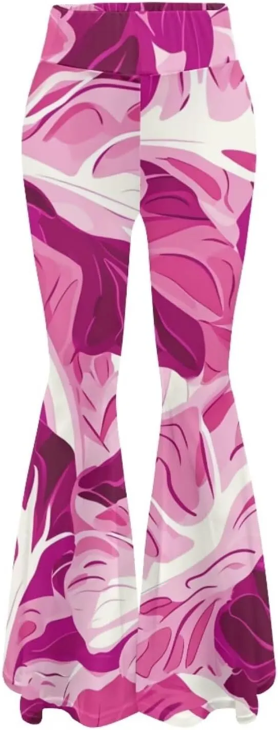 Modysero Comfy Yoga Pants Women High Waisted Bell Bottom Pants for Woman Personalized Print Flare Leggings Stretch