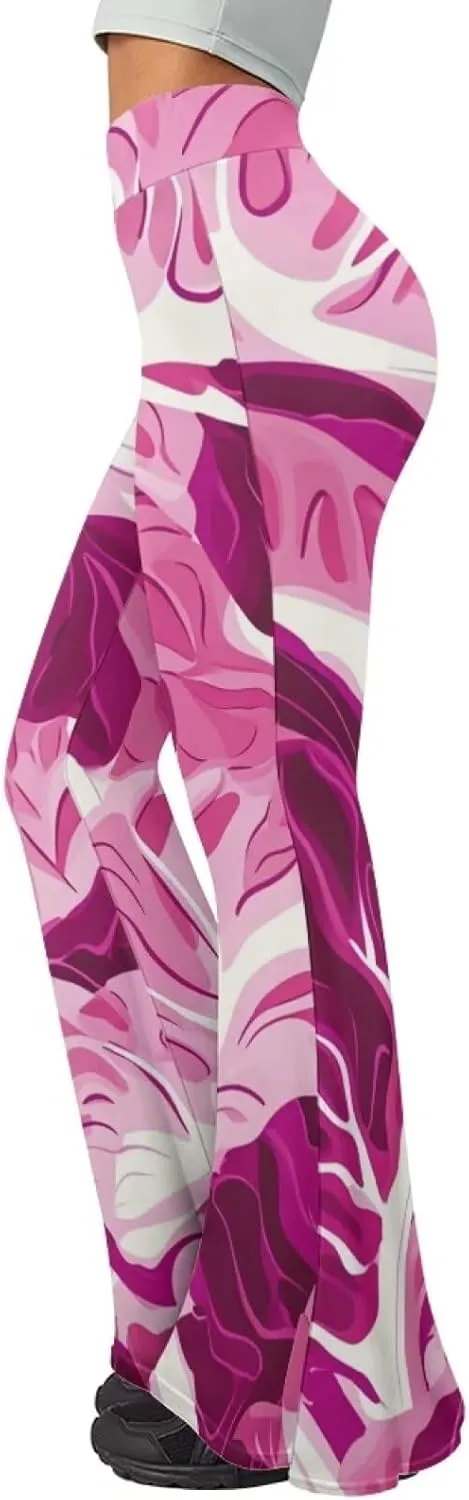 Modysero Comfy Yoga Pants Women High Waisted Bell Bottom Pants for Woman Personalized Print Flare Leggings Stretch