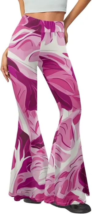 Modysero Comfy Yoga Pants Women High Waisted Bell Bottom Pants for Woman Personalized Print Flare Leggings Stretch