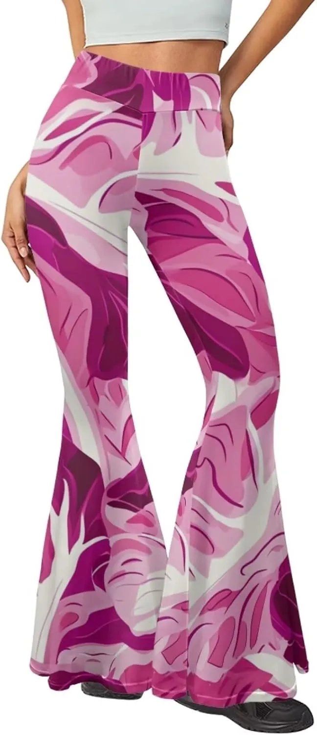 Modysero Comfy Yoga Pants Women High Waisted Bell Bottom Pants for Woman Personalized Print Flare Leggings Stretch