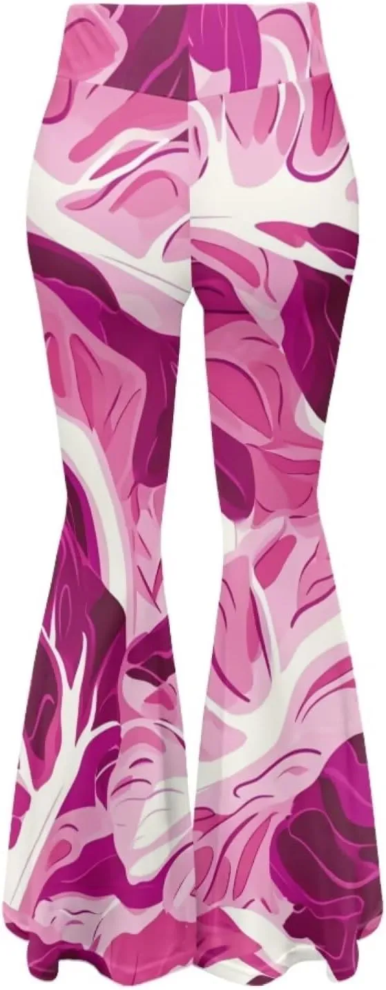 Modysero Comfy Yoga Pants Women High Waisted Bell Bottom Pants for Woman Personalized Print Flare Leggings Stretch