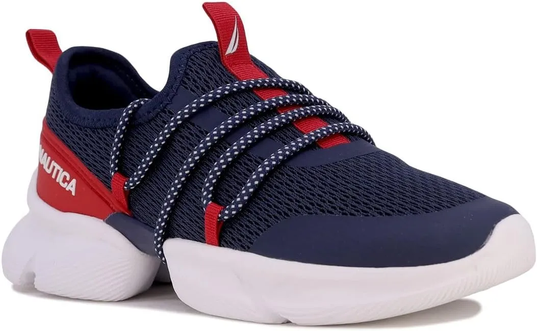 Nautica Women's Fashion Sneaker Lace-Up Jogger Running Shoe Casual Walking Tennis Sneaker