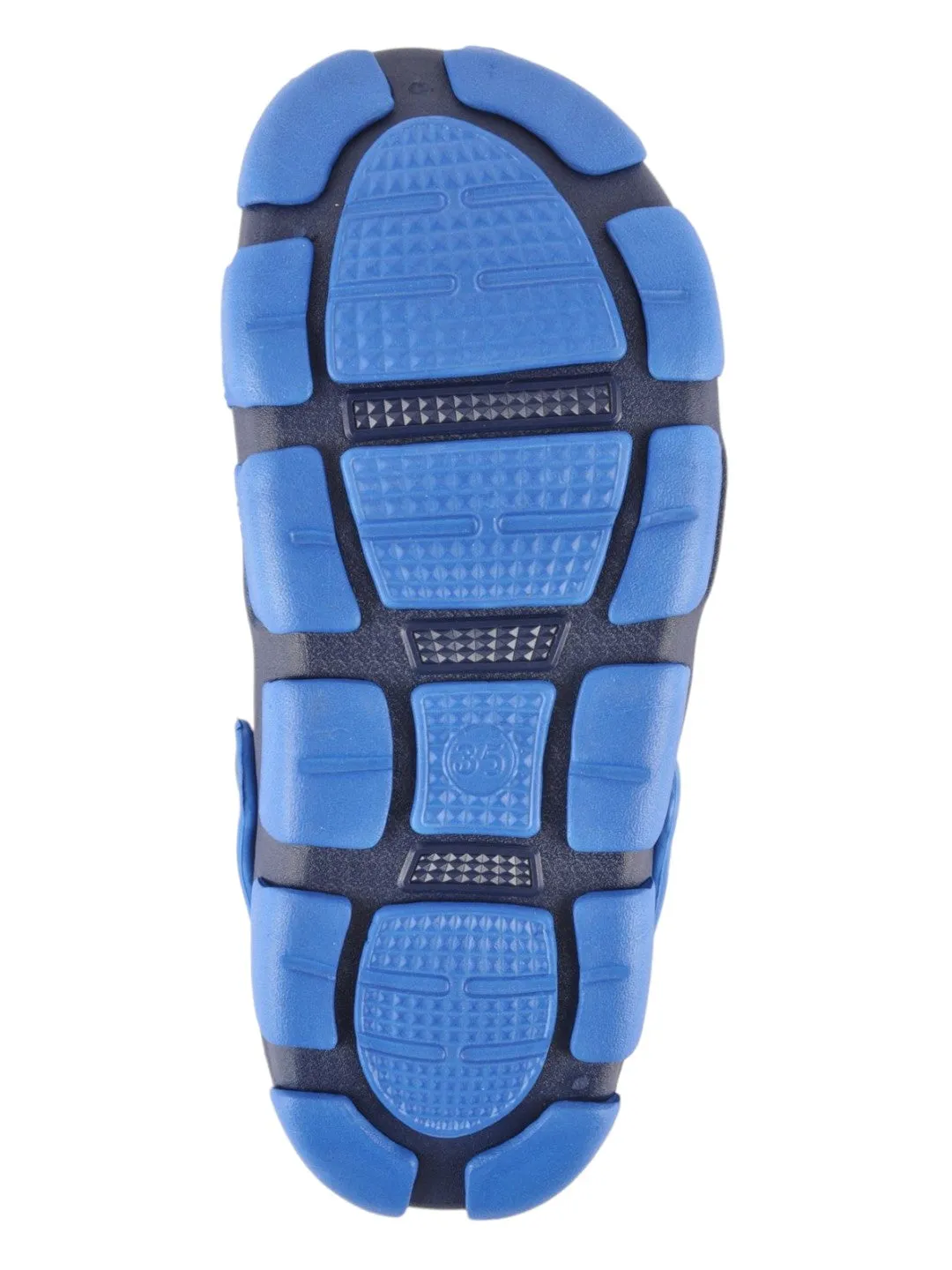 Navy Blue Ventilated Slip-On Clogs For Boys