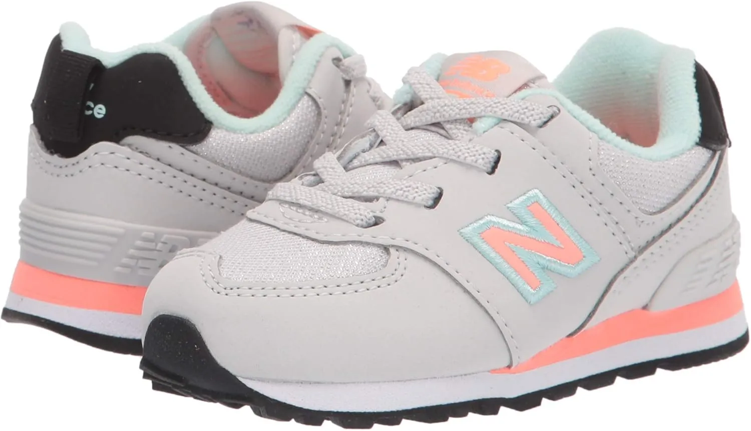 New Balance Kid's 574 V1 Flower Power Bungee Sneaker