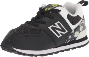New Balance Kid's 574 V1 Flower Power Bungee Sneaker
