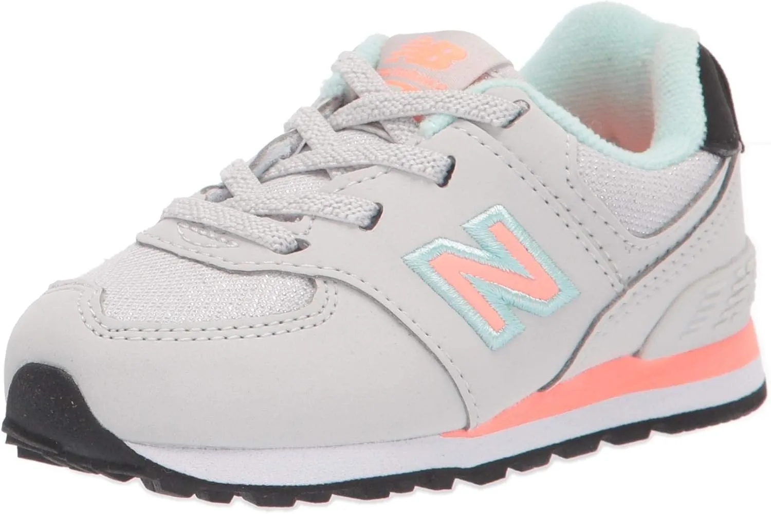 New Balance Kid's 574 V1 Flower Power Bungee Sneaker