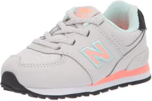 New Balance Kid's 574 V1 Flower Power Bungee Sneaker