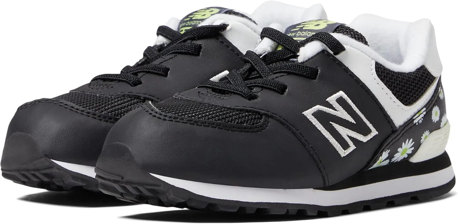 New Balance Kid's 574 V1 Flower Power Bungee Sneaker