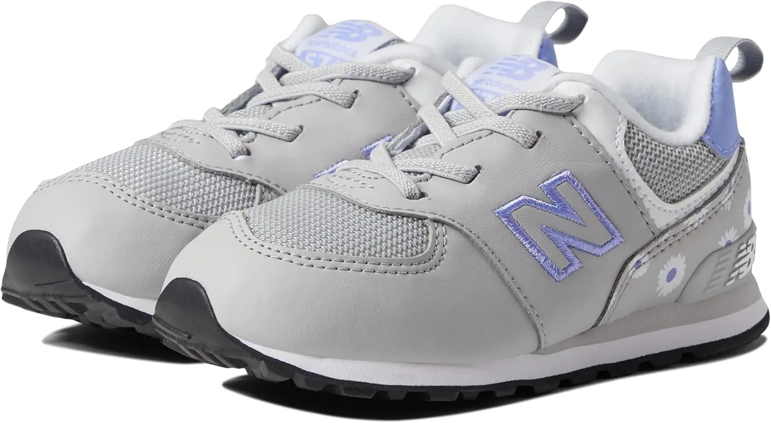 New Balance Kid's 574 V1 Flower Power Bungee Sneaker