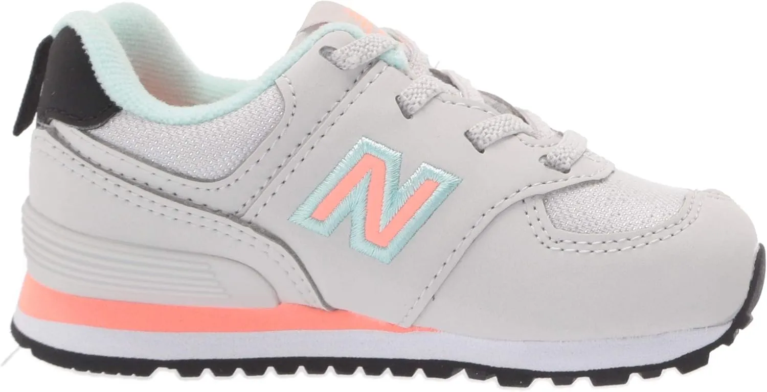 New Balance Kid's 574 V1 Flower Power Bungee Sneaker