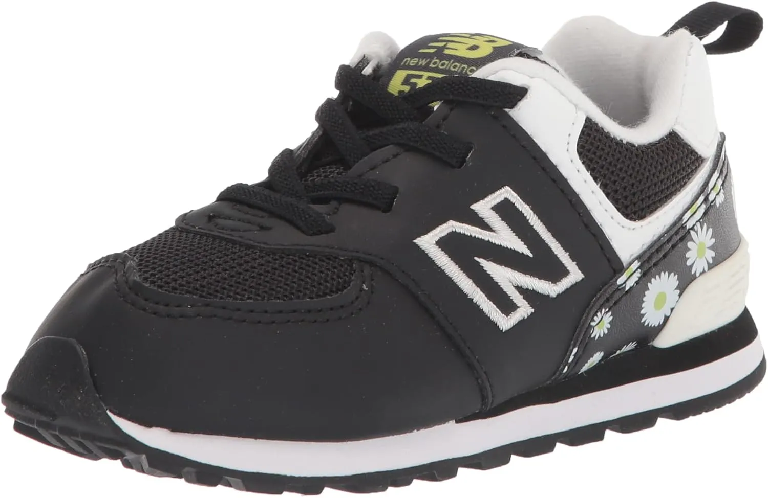 New Balance Kid's 574 V1 Flower Power Bungee Sneaker