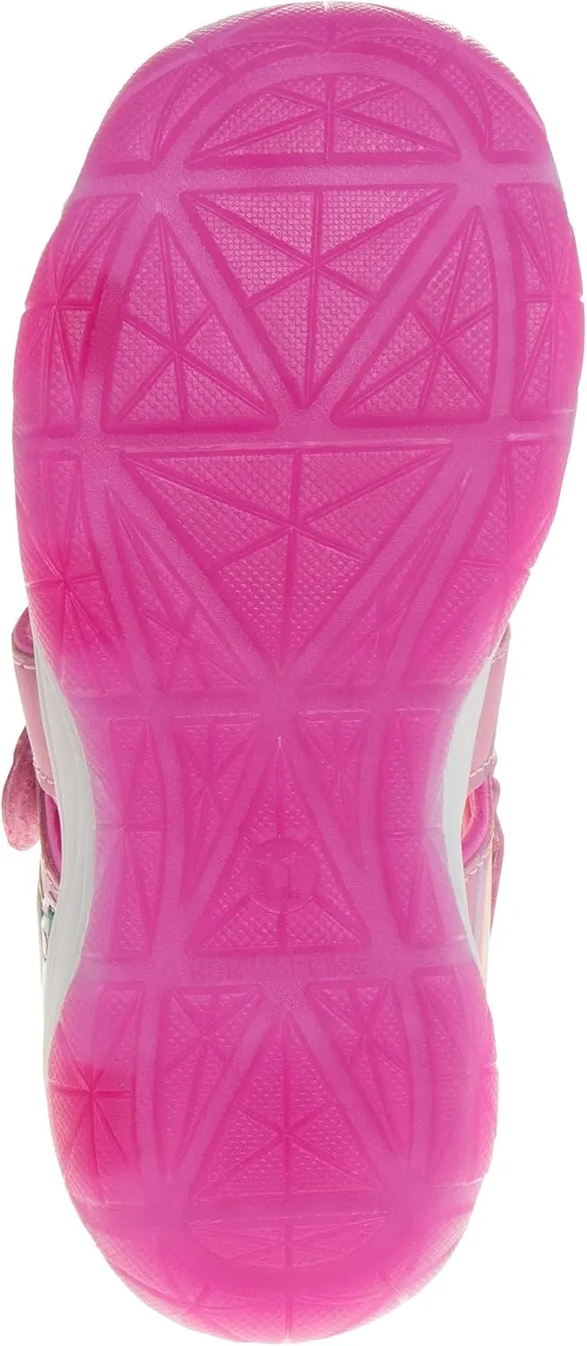 Nickelodeon Girls Paw Patrol Light Up Shoes- Summer Sandals- kids water shoes - Skye Everest Beach Adjustable Strap Closed Open Toe Outdoor Sport hero Character Lights (Toddler/Little Kid)