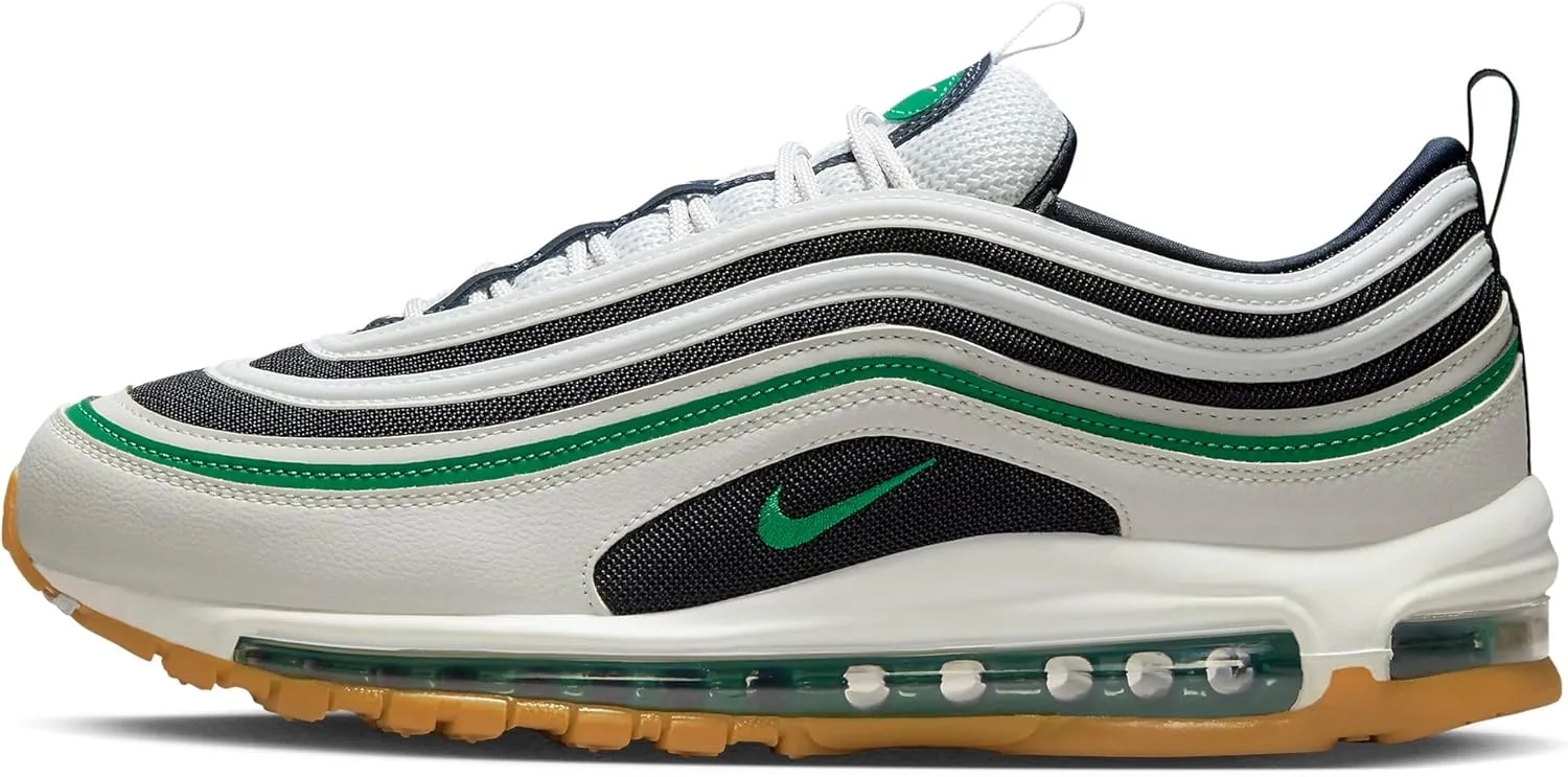 Nike Air Max 97 Men's Shoes (921826-021, Photon DUST/Dark Obsidian/White/Malachite) Size 11