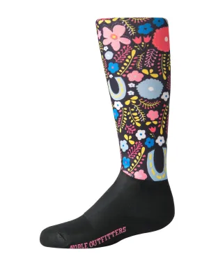 Noble Equestrian Girls Over The Calf Peddies - Horseshoe Bouquet