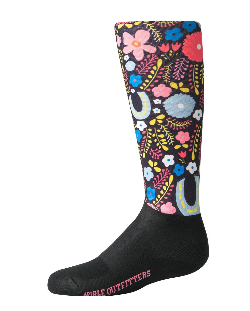 Noble Equestrian Girls Over The Calf Peddies - Horseshoe Bouquet