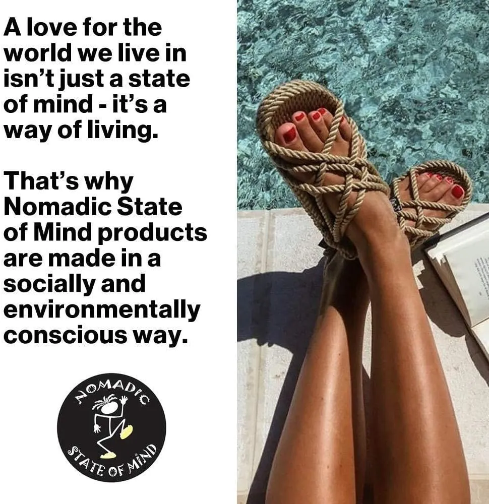 Nomadic State of Mind Rope Sandals, Romano Sandal For Men and Women, Unisex, Handmade Shoes, Straw Sandals