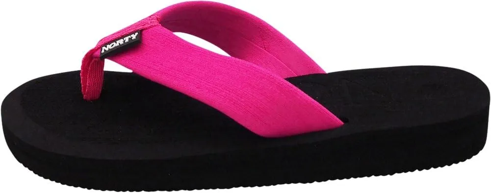 NORTY Boy's Girl's Flip Flop for the Beach, Pool, Everyday - Runs One Size Small