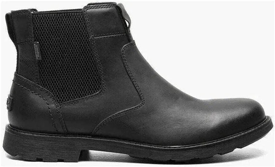 Nunn Bush Men's 1912 Plain Toe Chelsea Leather Pull on Boot with Scotchguard Defender