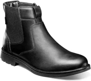 Nunn Bush Men's 1912 Plain Toe Chelsea Leather Pull on Boot with Scotchguard Defender