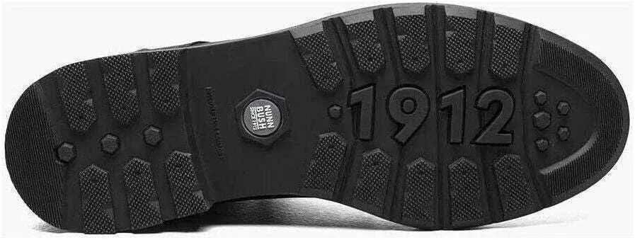 Nunn Bush Men's 1912 Plain Toe Chelsea Leather Pull on Boot with Scotchguard Defender
