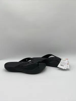 NWOB Crocs Adult Unisex Baya II Flip Flop Sandals Black Size 10M/12W - Like New
