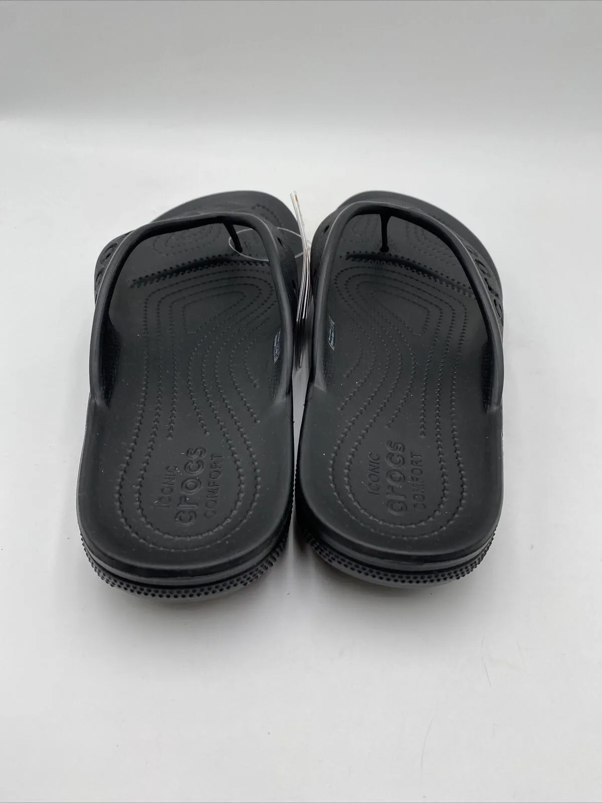 NWOB Crocs Adult Unisex Baya II Flip Flop Sandals Black Size 10M/12W - Like New