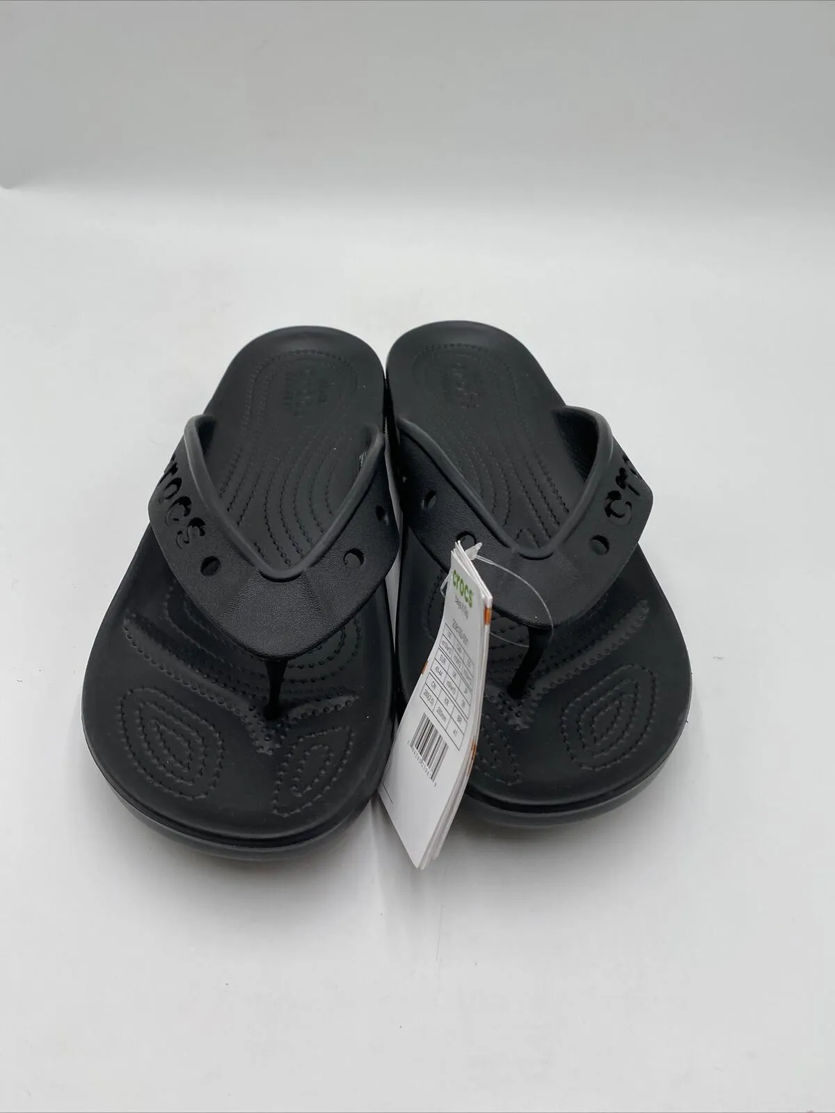 NWOB Crocs Adult Unisex Baya II Flip Flop Sandals Black Size 10M/12W - Like New