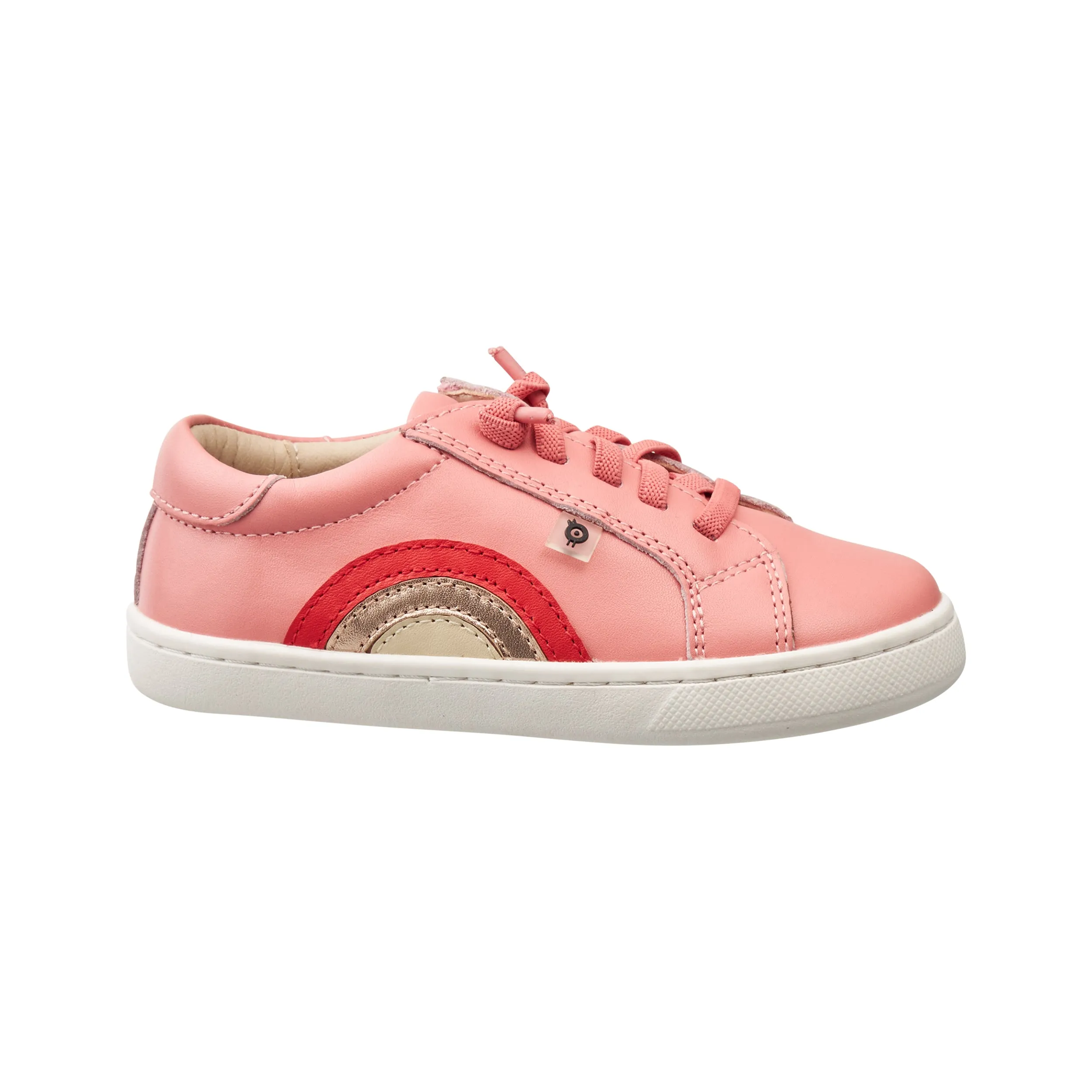 Old Soles Girl's 6152 Rainbow Jump Sneakers - Rossini / Bright Red