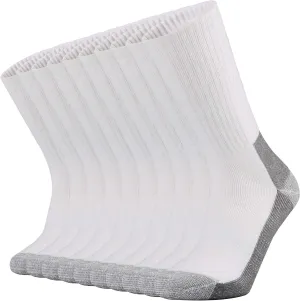 Ortis Men's Cotton Cushion Crew Socks Moisture Wicking Breathable Thick Warm Thermal for Athletic Heavy Duty Work Boot