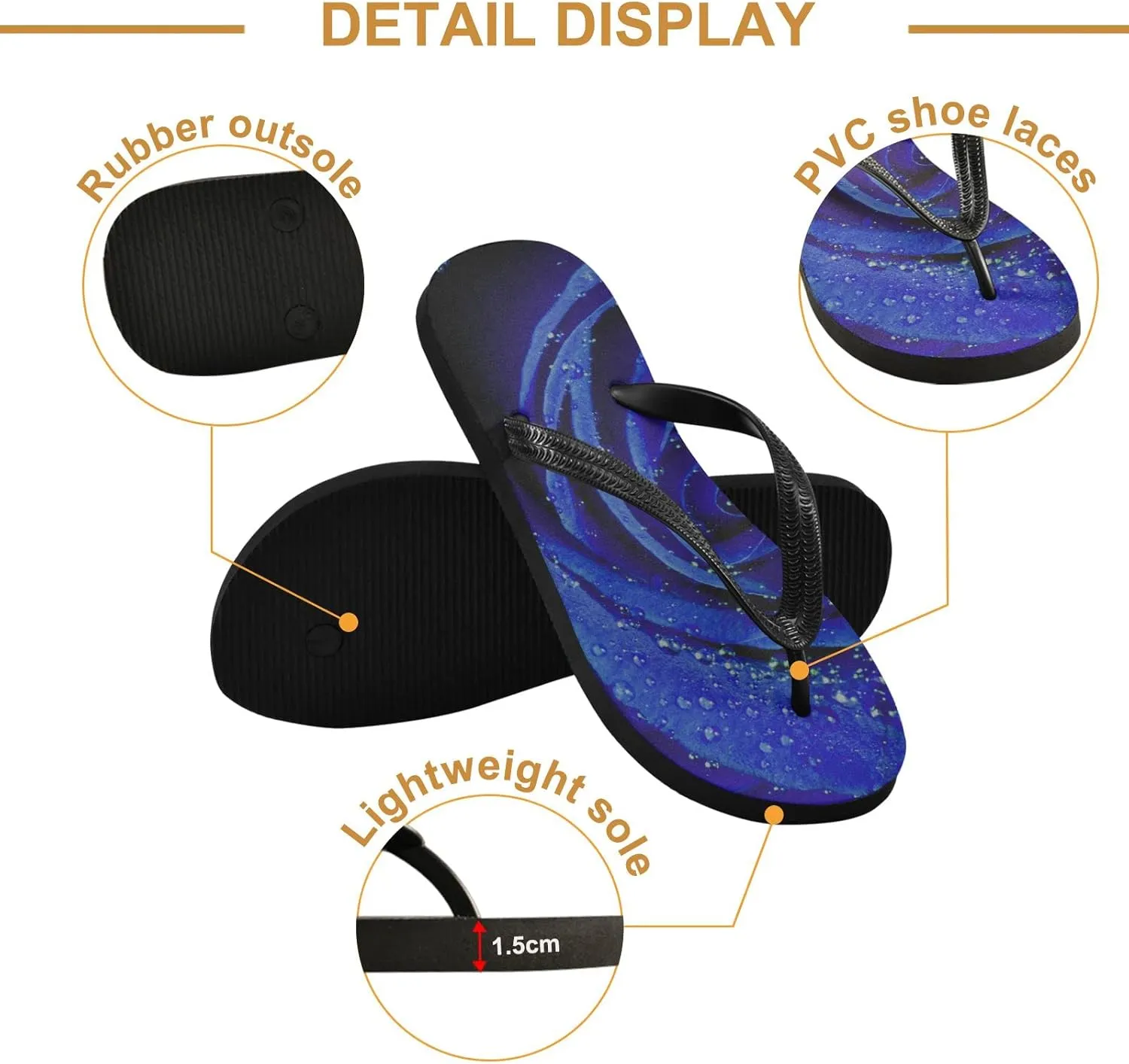 Oyihfvs Flip Flops Flip Sandal Home Slippers Hotel Spa Bedroom for Men Women XS-XXL