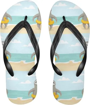 Oyihfvs Flip Flops Flip Sandal Home Slippers Hotel Spa Bedroom for Men Women XS-XXL