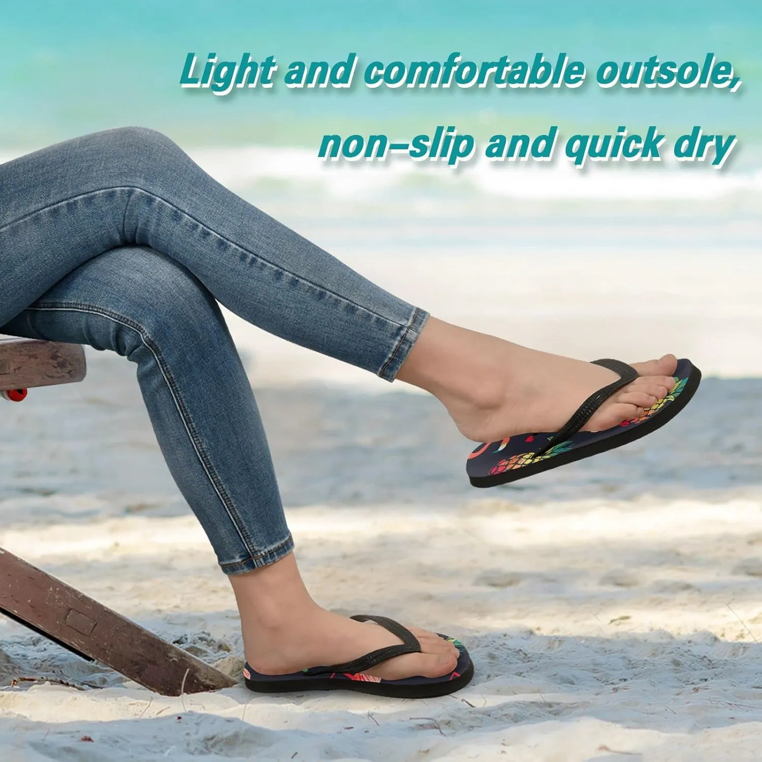 Oyihfvs Flip Flops Flip Sandal Home Slippers Hotel Spa Bedroom for Men Women XS-XXL