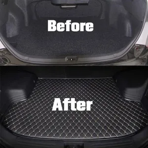 Pet Dog Cat Car Boot Mat Liner for Cupra Formentor 2020 2021 2022 2023, Premium Duty Car Interior Protection Accessory, G Black-Blue line