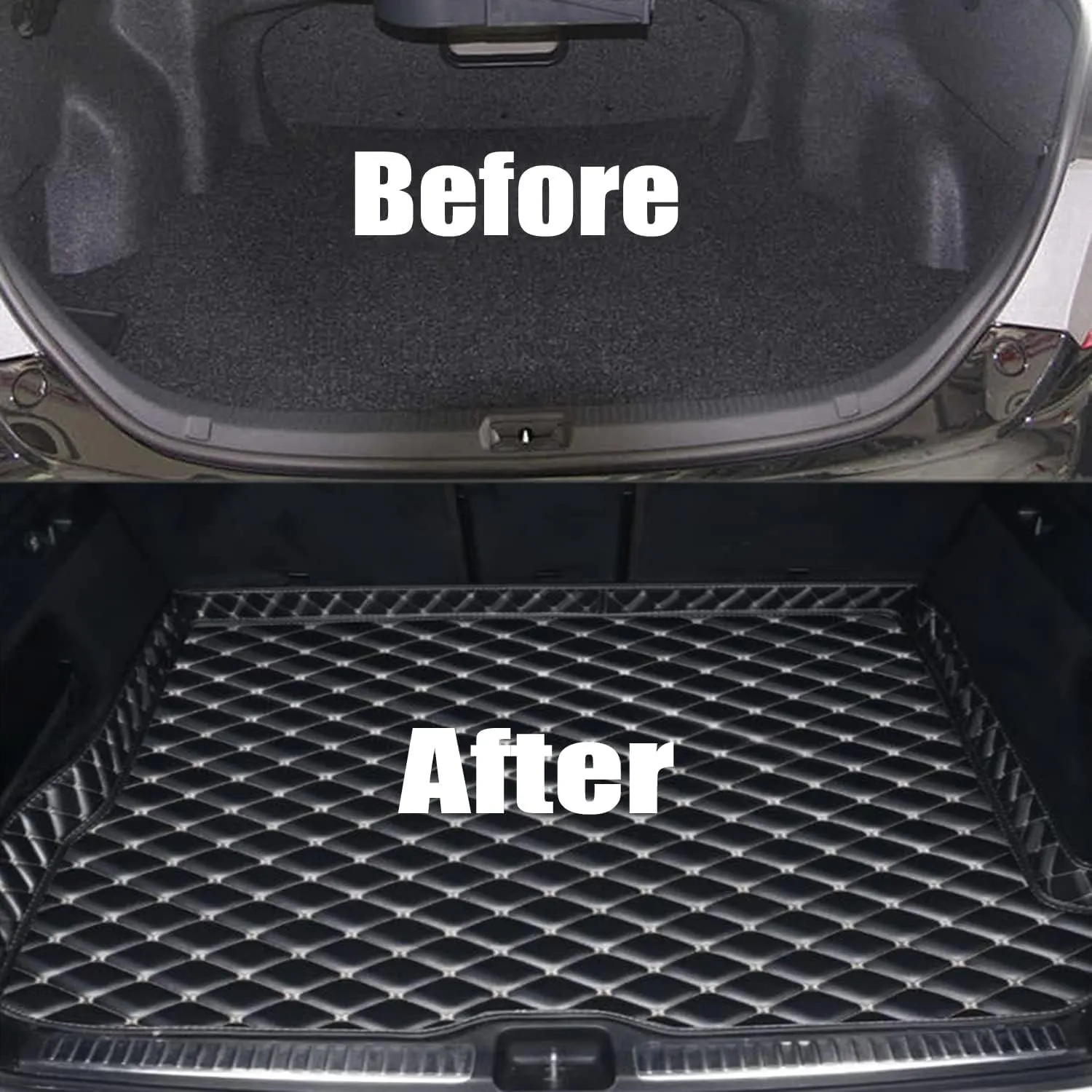 Pet Dog Cat Car Boot Mat Liner for Cupra Formentor 2020 2021 2022 2023, Premium Duty Car Interior Protection Accessory, G Black-Blue line