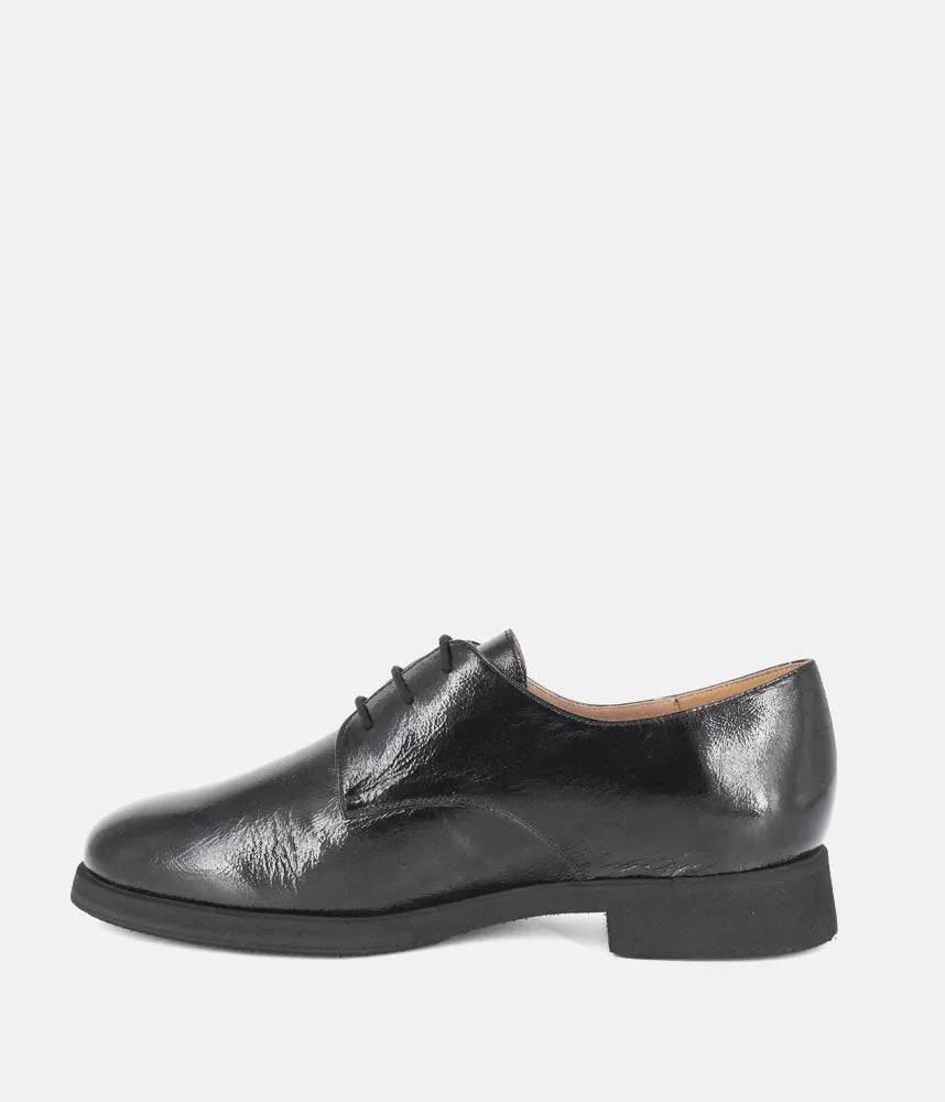 PieSanto Deluxe Black Lace Up Leather Shoes