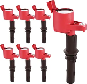 Pindex 8 Pack DG521 Ignition Coil Compatible with Ford V8 4.6L 5.4L 2008 2009 2010 F150 F250 F350 Super Duty Expedition Explorer Mustang Lincoln Navigator Mercury Mountaineer FD509 5C1716 E509 C1659