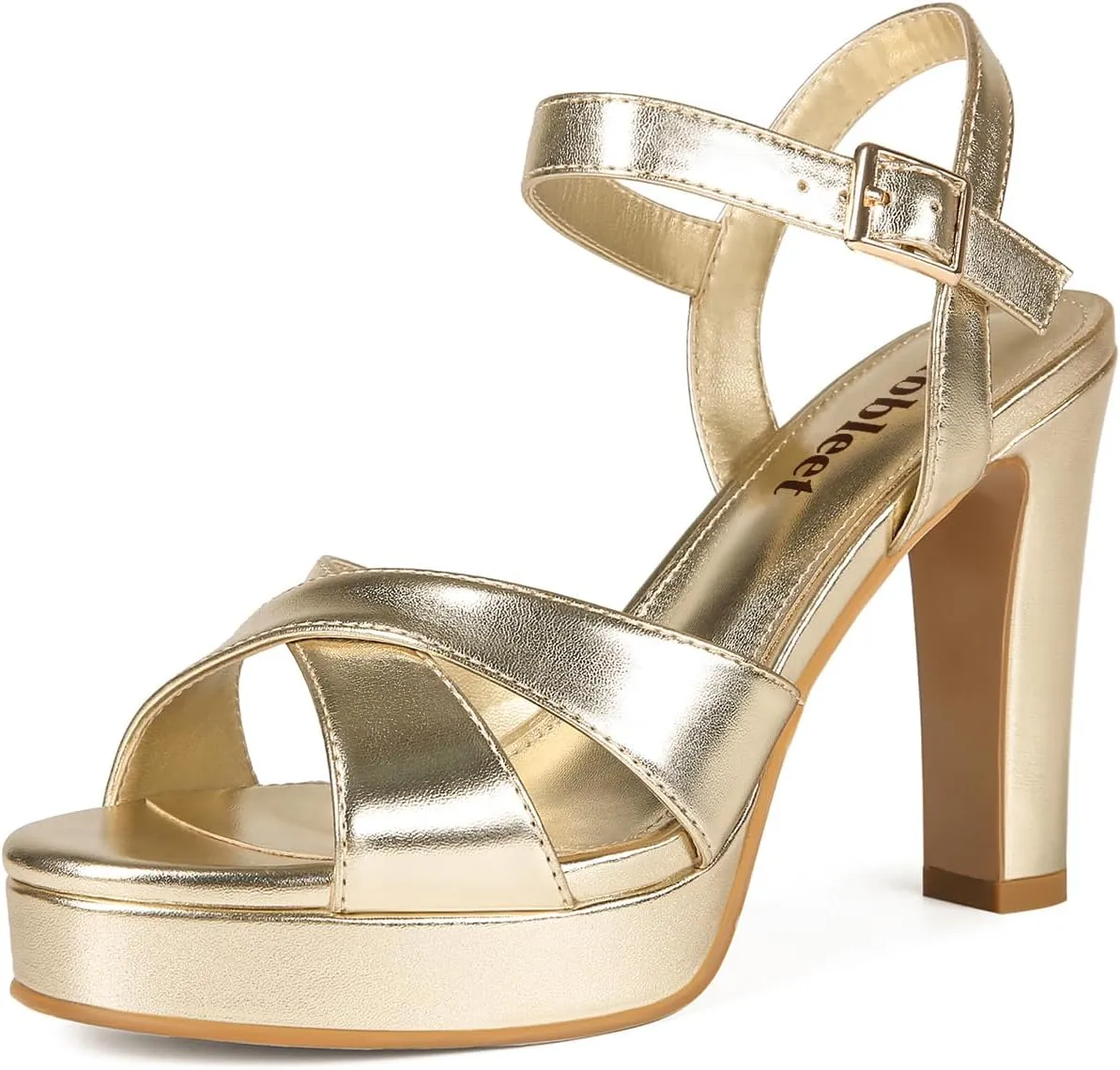 Platform High Heels for Women Strappy Chunky Heels Sandals for Women Open Toe Block Heeled Sandals with Ankle Strap Summer Dress Shoes