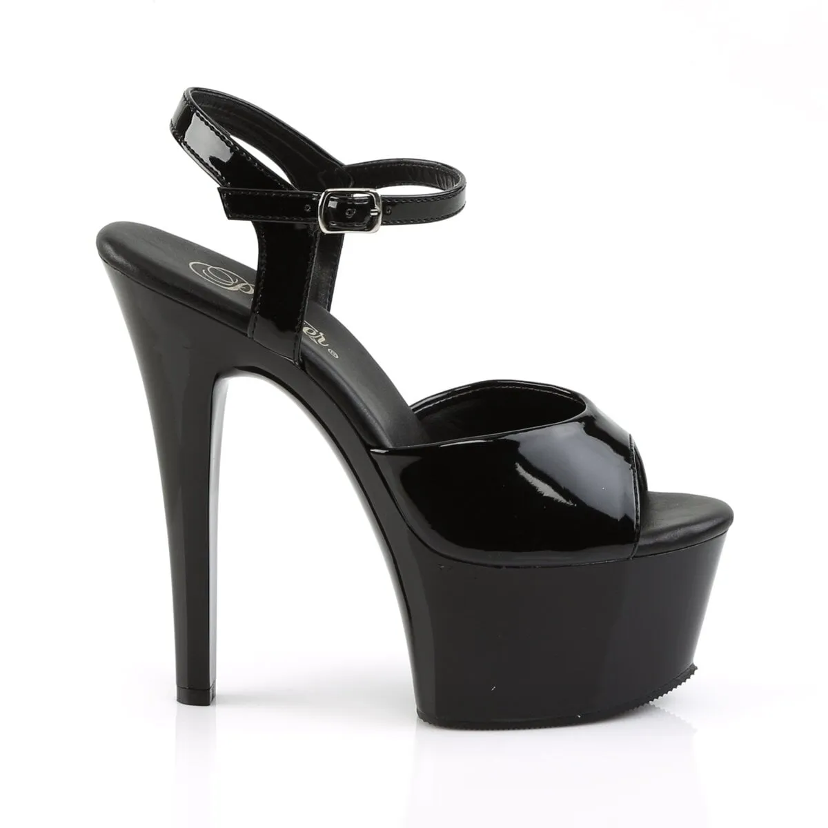 Pleaser Aspire-609-Black-Size 6-Clearance