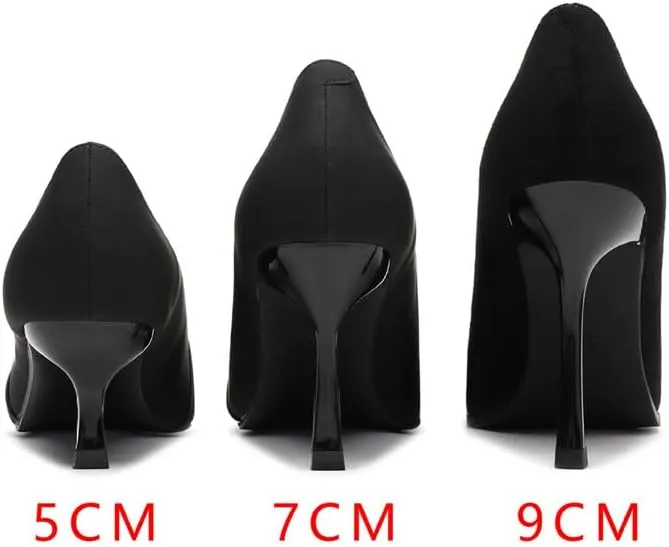 Pointed Fine Heel Mesh Bare Plate High Heels Female Commuter Female 5cm/1.97in High Heels