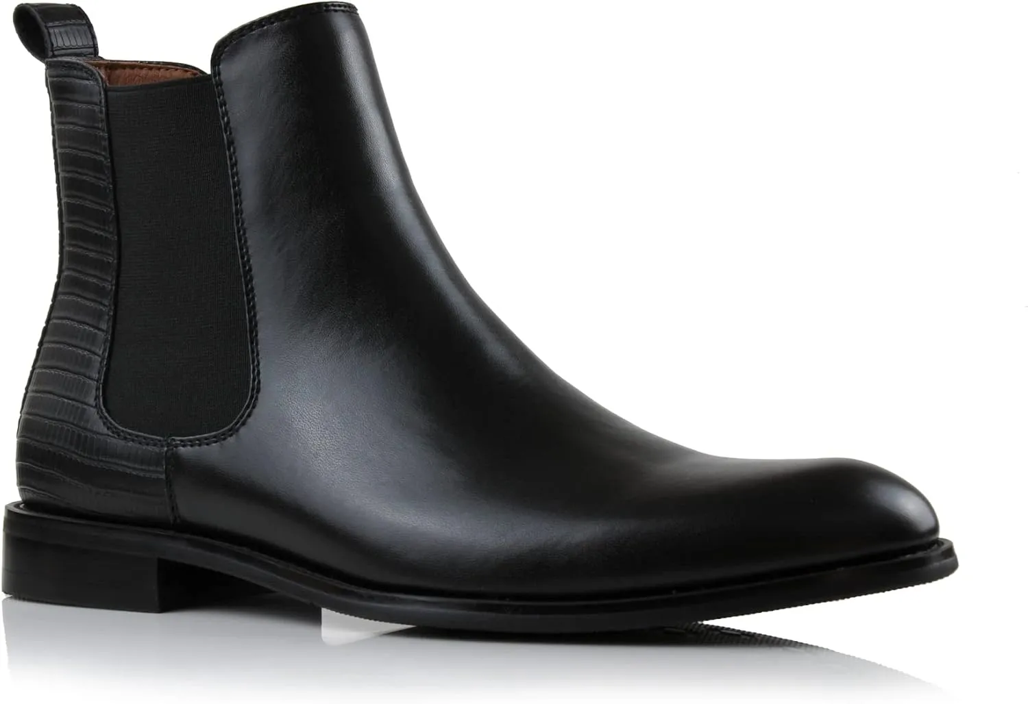 Polar Fox Frederick MPX806096 Memory Foam High-Top Chelsea Boots with Floral Trim