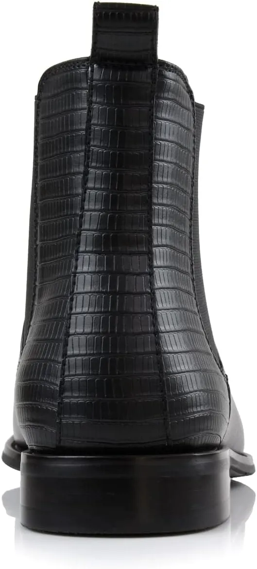 Polar Fox Frederick MPX806096 Memory Foam High-Top Chelsea Boots with Floral Trim