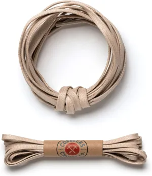 Premium Flat Waxed Cotton Boot Laces - Cobbler's Choice Shoe Laces - Durable and Beautiful!