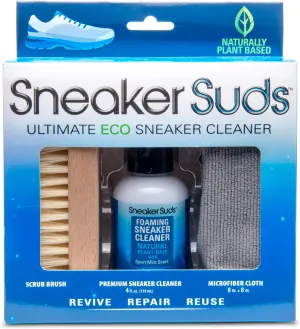 Premium Shoe Cleaning Kit, Versatile Sneaker Cleaning Kit with Foaming Sneaker Cleaner, Microfiber Cloth, and Scrub Brush, Easy to Use, Suitable for Various Kinds of Shoes