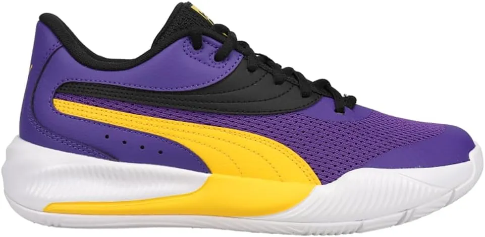 Puma Men's Triple Low Basketball Sneaker, Prism Violet-Spectra Yellow, 9