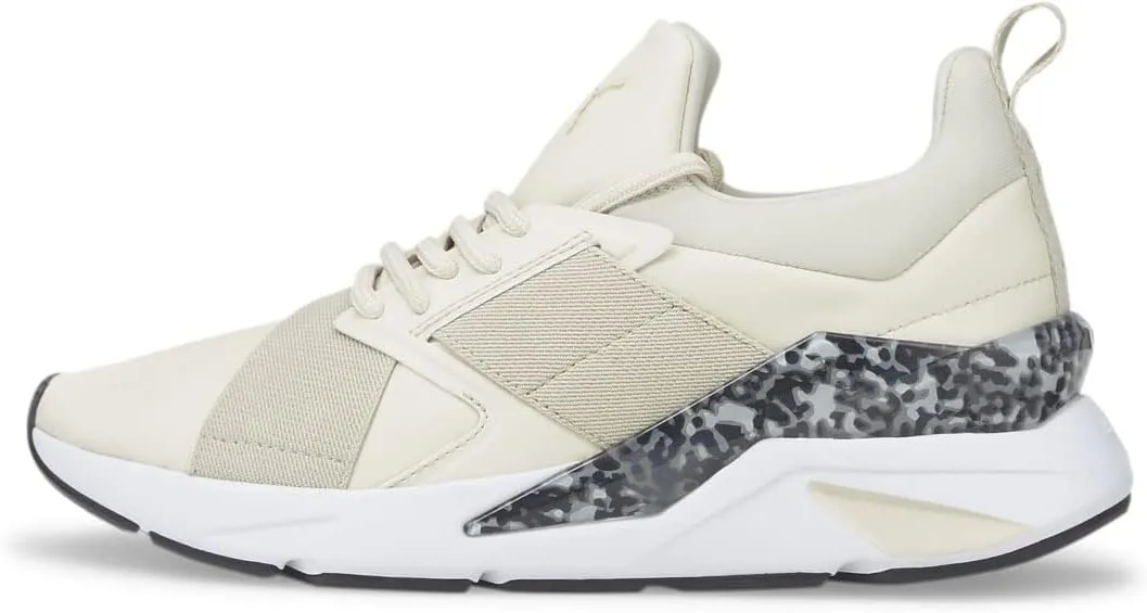 Puma Women's Muse X5 Sneaker, Vaporous Gray White Black, 8