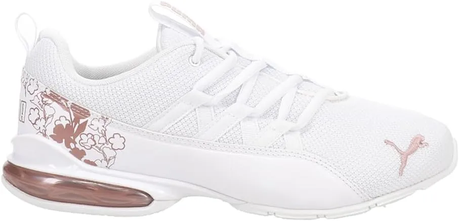 PUMA Womens Riaze Prowl Floral Wide Lace Up Sneakers Shoes Casual - White - Size 7.5 M